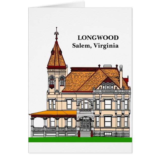 LONGWOOD - Salem Virginia Hälsningskort (Framsidan)