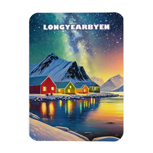Longyearbyen, oasis arctique  magnet (Vertikal)