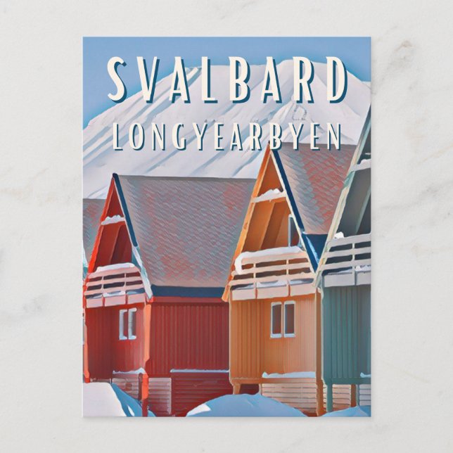 Longyearbyen, où la nature reprend ses droits vykort (Framsida)