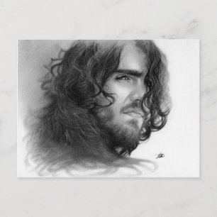 Lonly Soul Male Angel Postcard Vykort
