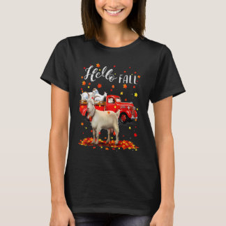 Lönn Geting Löv Fall Höst Röd Lastbil Herr Kvinnor T Shirt
