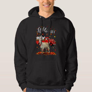 Lönn Geting Löv Höst Röd Lastbil Herr Kvinnor Hoodie