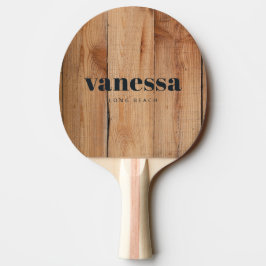 Lönn Grovkapat Minimal Modern Klassisk Namn Pingisracket