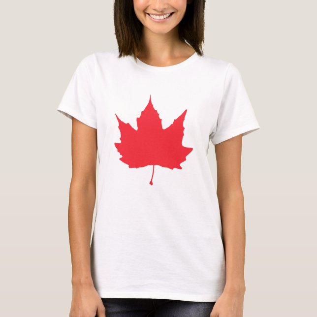 Lönn höstlöv t shirt (Framsida)