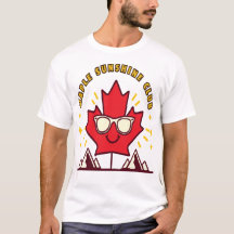 Lönn Solsken Klubb Kanada Söt Sommar T-Shirt Kan