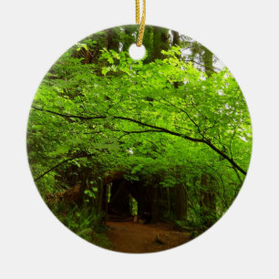 Lönnar i Redwood-skogen Julgransprydnad Keramik