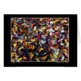 Lönnar i vinden hälsningskort