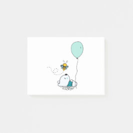 Lönnbjörn och bin post-it block