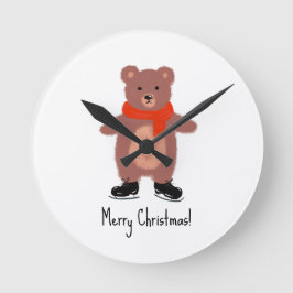 Lönnbjörnskridskor Rund Klocka