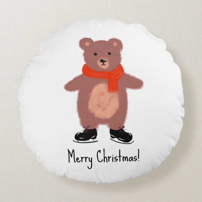 Lönnbjörnskridskor Rund Kudde (Framsidan)