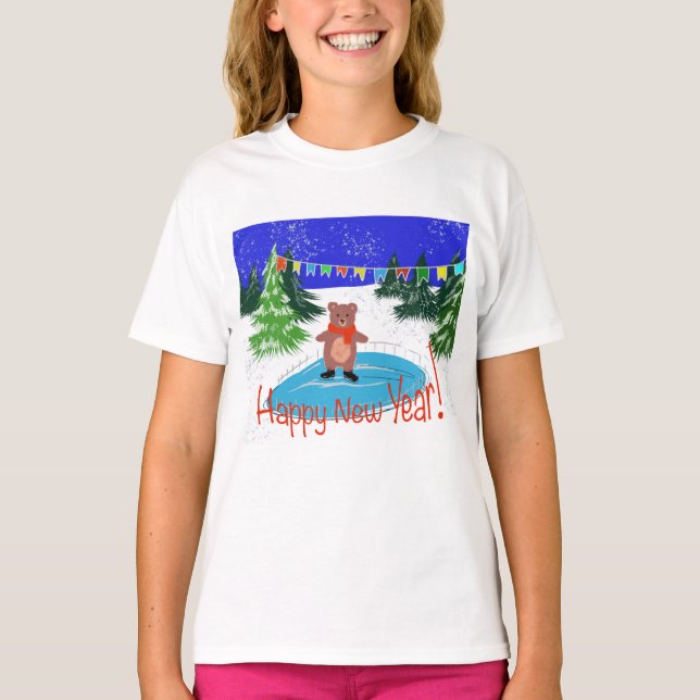 Lönnbjörnskridskor T Shirt (Framsida)