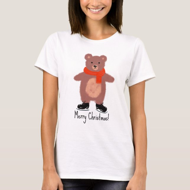Lönnbjörnskridskor T Shirt (Framsida)
