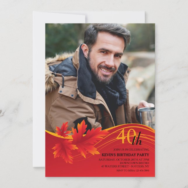 Lönnblad Foto Inbjudningar (Framsida)