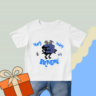 Lönnblått nummer tre t shirt