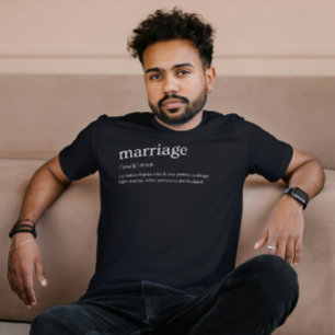 Lönndag Definition av Giftermål Make T Shirt