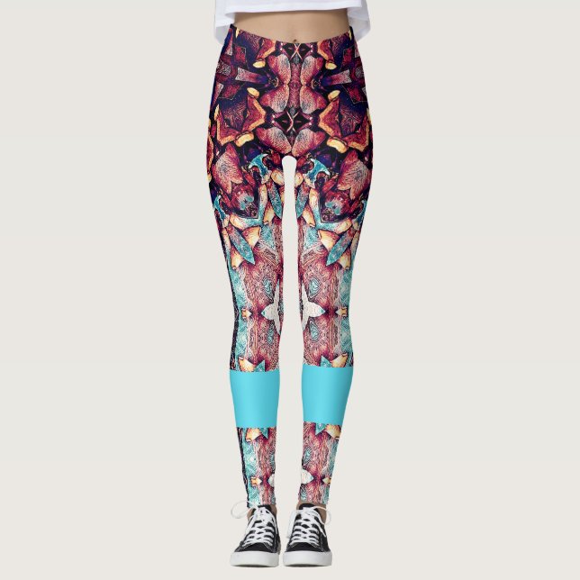 Lönnfrömosaik Leggings (Framsida)