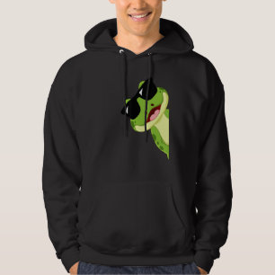 Lönngroda med solglasögon hoodie