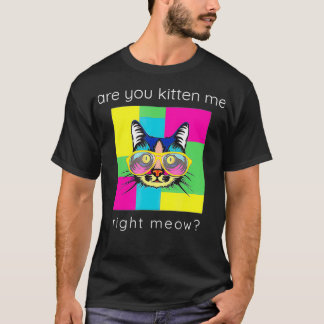 Lönnkatt med solglasögon för Älskare i Meow ART TS T Shirt