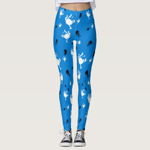 Lönnlagning av apa - Yoga-utskrift av primären Yog Leggings