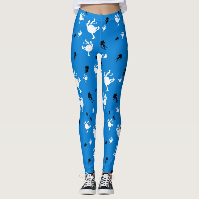 Lönnlagning av apa - Yoga-utskrift av primären Yog Leggings (Framsida)