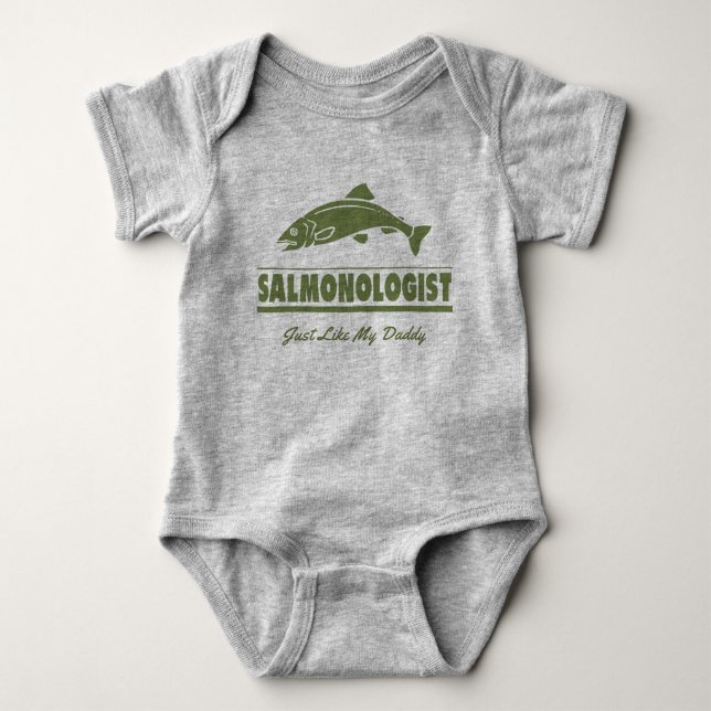 Lönnlaxfiske SALMONOLOGIST Tee Shirt (Framsida)