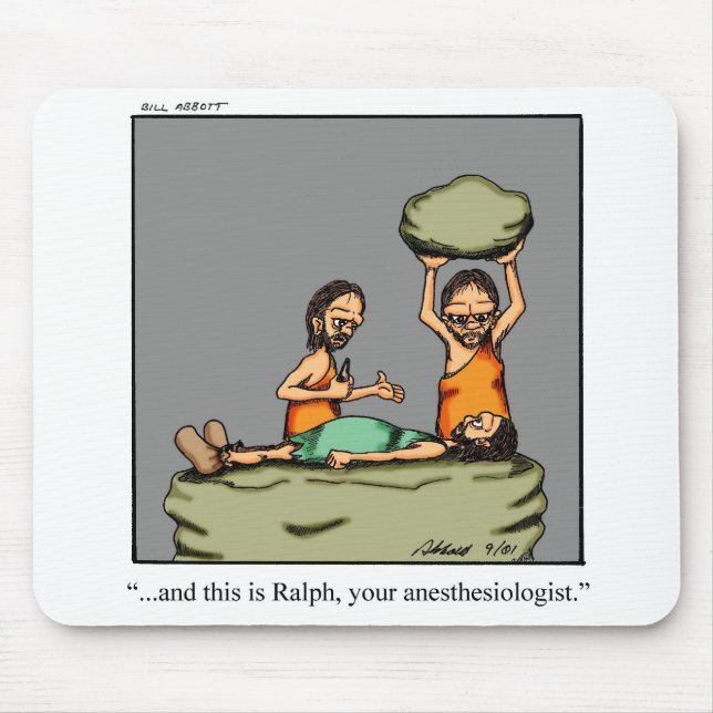 Lönnlig anestesiolog Humor Mouse Pad Musmatta (Framsidan)