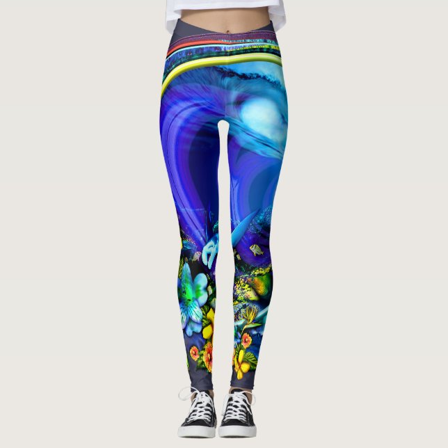Lönnlig salighetdamasker leggings (Framsida)