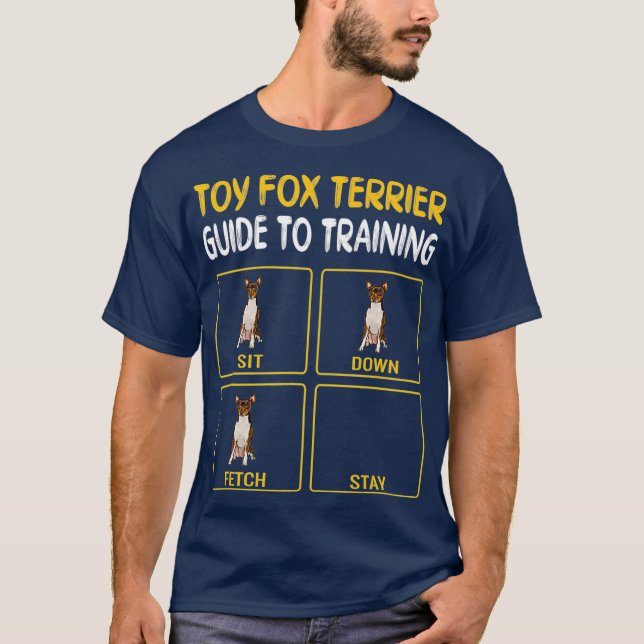 Lönnlös Leksak Fox Terrier Guide to Training Hund T Shirt (Framsida)