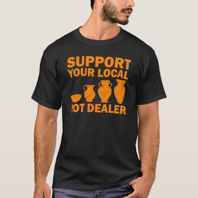 Lönnlös pothandlare för posterkonstnärer Coola Cla T Shirt (Framsida)
