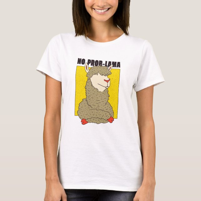 Lönnlös ProbLlama T Shirt (Framsida)
