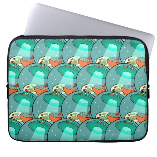 Lönnlös rymdsnoodles laptop fodral (Framsidan)