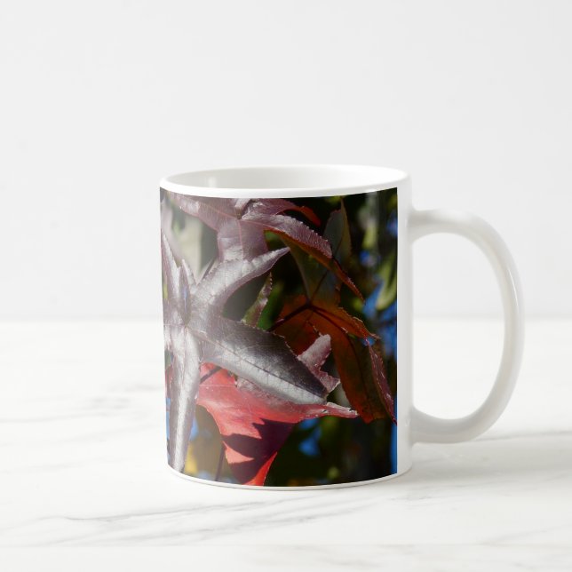 Lönnlösa blad på hösten kaffemugg (Höger)