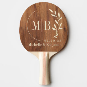 Lönnlöv Bröllopsmonogram Pingisracket