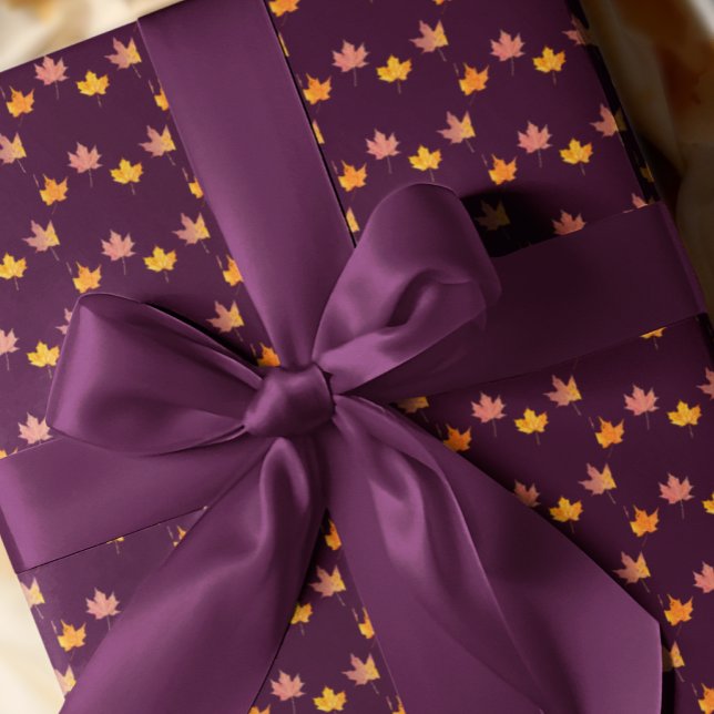 Lönnlöv Fall Baby Shower Presentpapper (Skapare uppladdad)