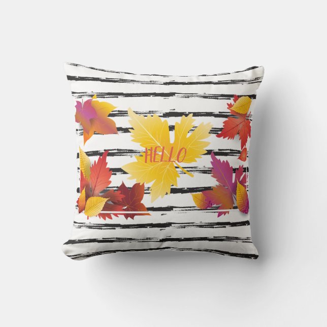 Lönnlöv för thanksgivinghelgdagnedgång borstar kudde (Framsida)