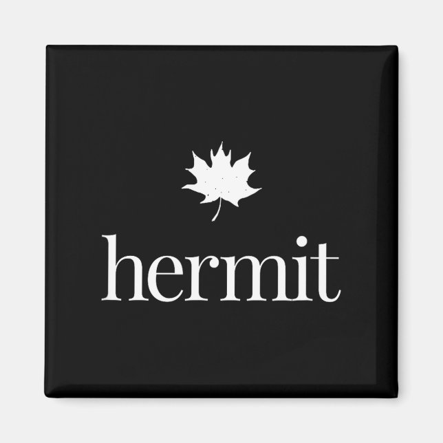 Lönnlöv introvert – natur eremit lugnt liv magnet (Framsidan)