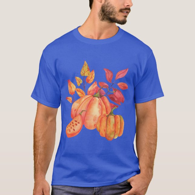 Lönnlöv och mogen pumpa Överdimensionerad T Shirt (Framsida)