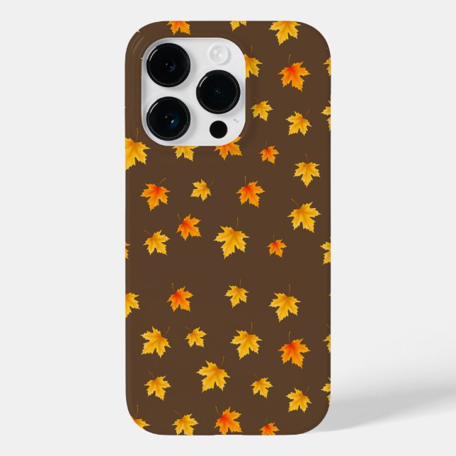 Lönnlöv på brun bakgrund (Baksida)