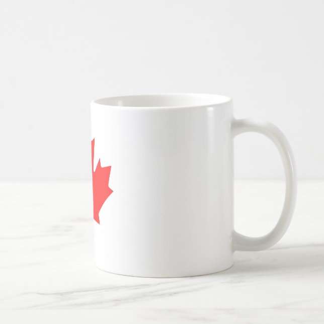 Lönnlöv RedTransp de MUSEUMZazzle gåvorna Kaffemugg (Höger)