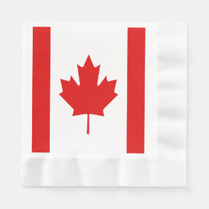 Lönnlövflagga av Kanada Pappersservett