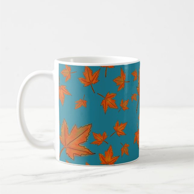 Lönnlövsmönster Kaffemugg (Vänster)