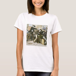 Lönnmord av "vildräkningen" (W.B. Hickok) vid T-shirt