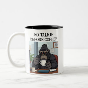 Lönnnummer Talkie före Coffee Gorilla Mugg
