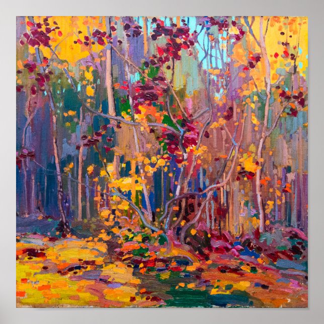 Lönnplantor Oktober | Tom Thomson | Poster (Framsidan)