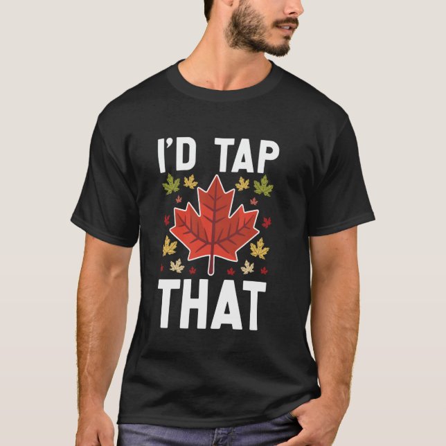 Lönnsirapsutvinning T Shirt (Framsida)