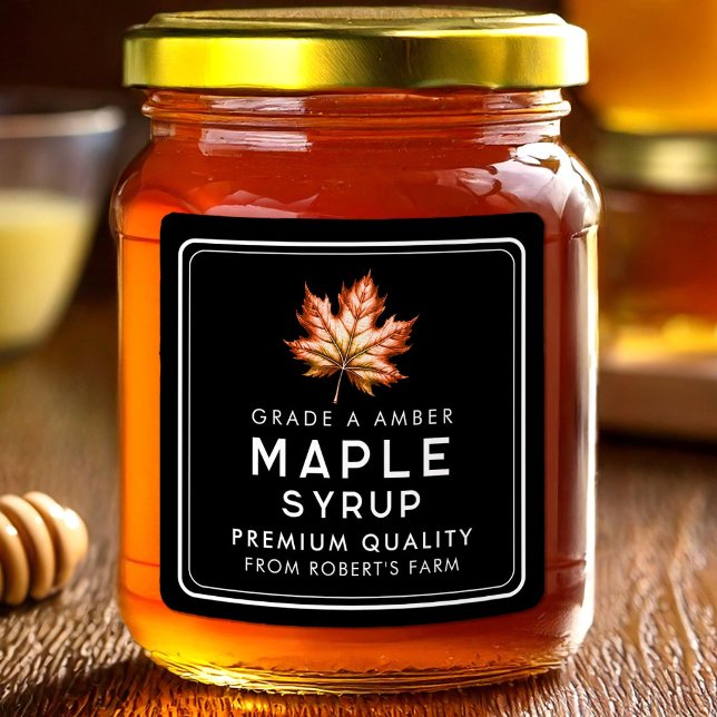 Lönnsiraup Fyrkantigt Klistermärke (Skapare uppladdad)