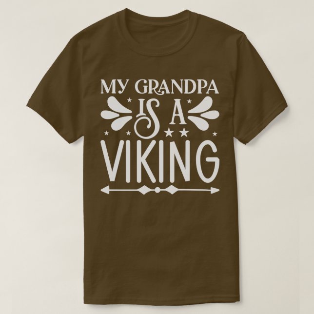 Lönnskägg min morfar är en viking 3 t shirt (Design framsida)