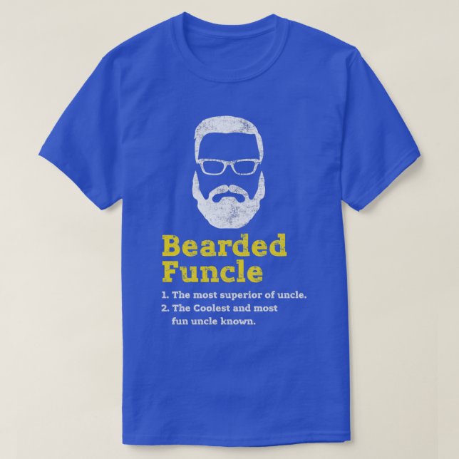 Lönnsnörda, rakade glasögon utan rakning, tryckt G T Shirt (Design framsida)