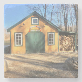 Lönnsockerhus på den Parmelee lantgården Stenunderlägg