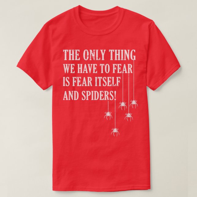 Lönnspider Fear Animal Gift Spider T Shirt (Design framsida)